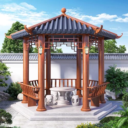 幽之腾新中式铝合金凉亭