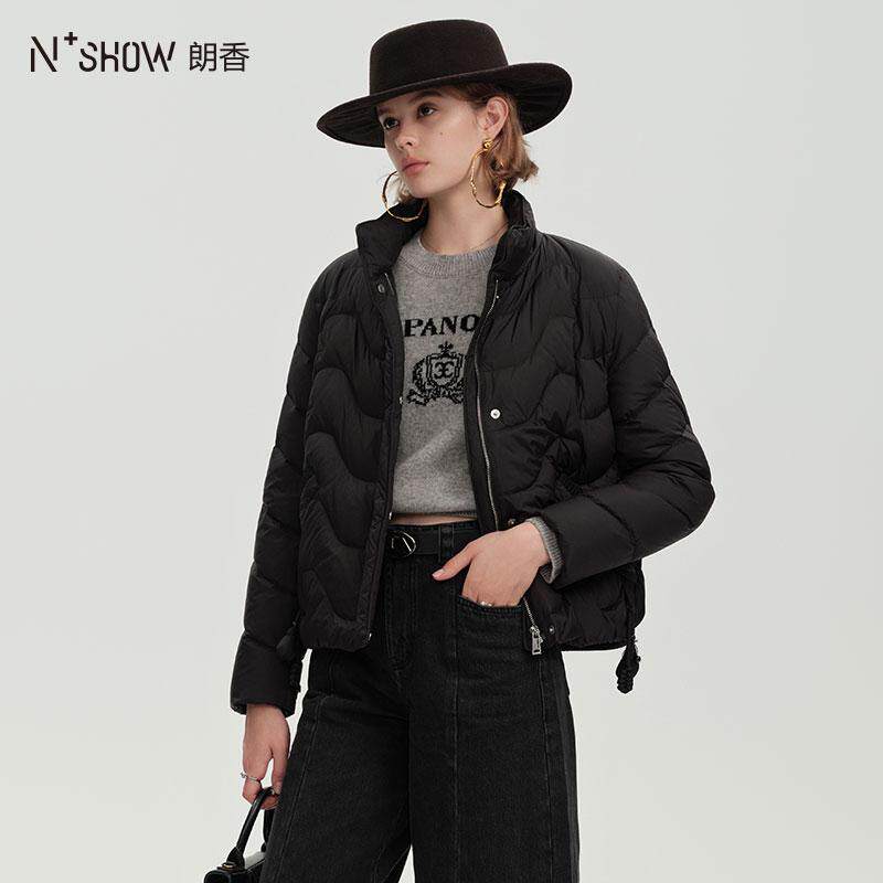 NOWSHOW朗香冬季新品灵羽多元素线短款羽绒服外套244077,女装/女士精品,羽绒服,淘宝优惠券,粉丝福利购,淘宝优惠卷