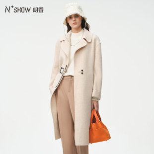 长款 微茧型门襟搭袢式 双面呢大衣234069 新品 NOWSHOW朗香冬季