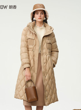 NOWSHOW朗香冬季新品长款修身羽绒服234041