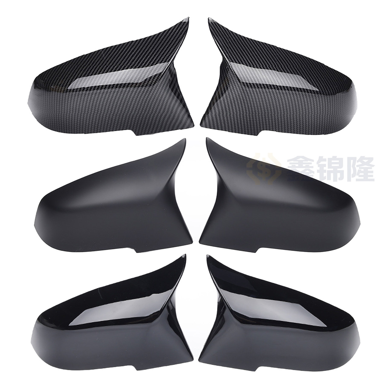 适用于宝马1系3系4系F20F30F35汽车配件改装牛角倒车镜外壳后视镜