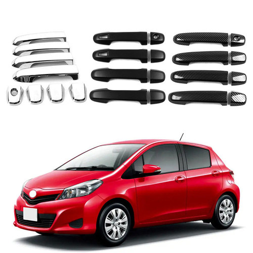 适用于 11-16款丰田Vitz XP130 车门外门碗拉手装饰框防刮保护贴