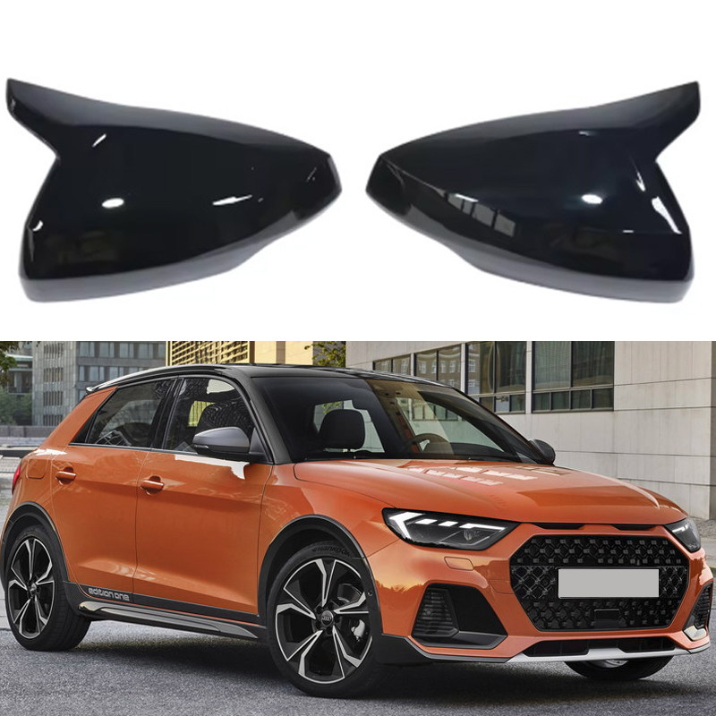 适用于19-25款奥迪A1牛角后视镜外壳倒车镜盖替换汽车装饰