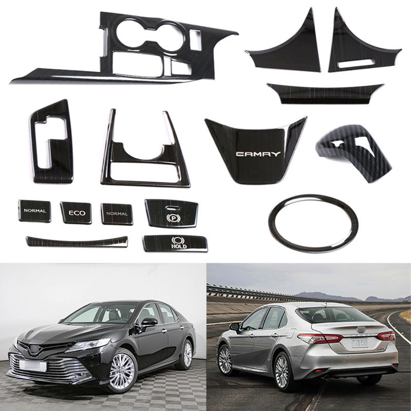 适用于18款丰田凯美瑞Camry 排挡框排挡头仪表盘方向盘贴片等内饰
