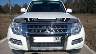 V97 20款 V87沙石挡引擎盖挡沙板机盖装 砂石挡 饰改装 帕杰罗V93