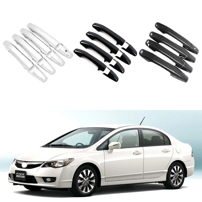 适用于 06-11款本田八代思域门碗拉手车门把手防刮配件用品Civic