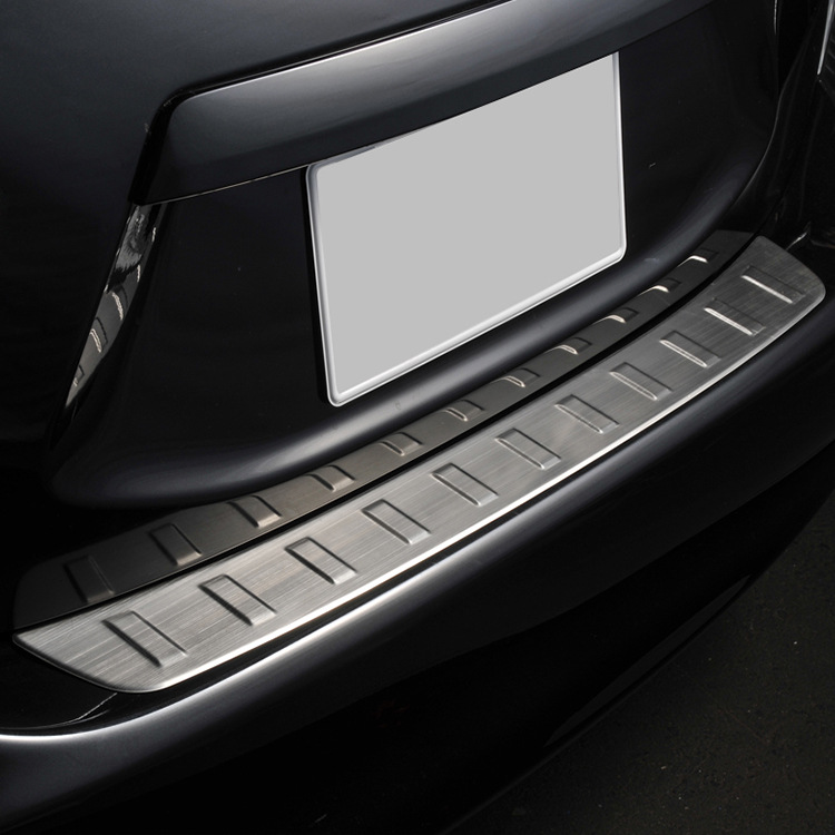 适用于09-17款丰田AQUA PRIUS C后护板不锈钢后杠饰条改装饰用品