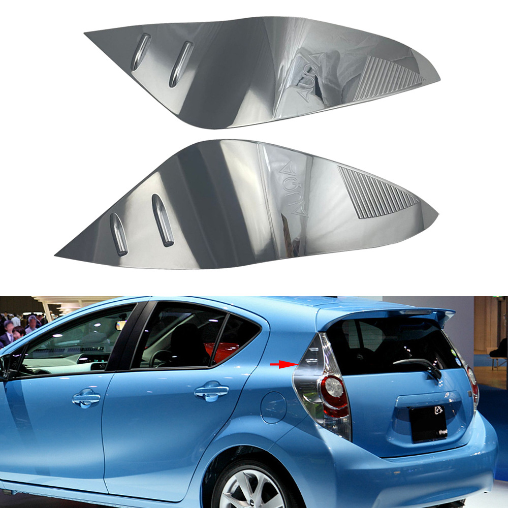 适用于11-14款丰田AQUA Prius C 尾灯罩改装大灯壳尾灯罩装饰贴