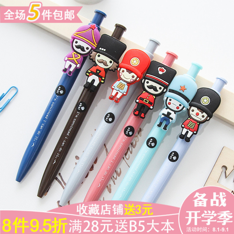 優湃 卡通士兵圓珠筆 可愛創意韓國文具用品 學生個性獎品禮物