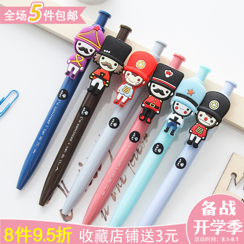 優湃 卡通士兵圓珠筆 可愛創意韓國文具用品 學生個性獎品禮物