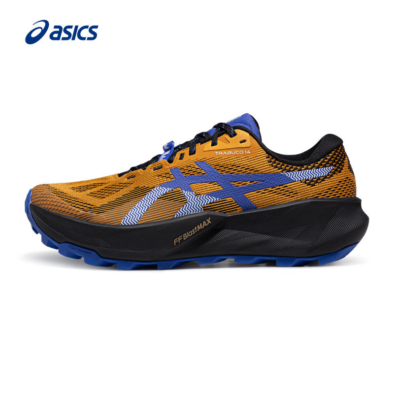 ASICS亚瑟士TRABUCO 14男子越野跑鞋耐磨透气运动鞋1011C166-800