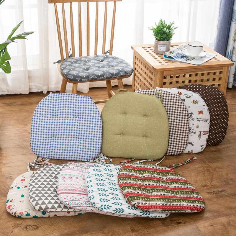 四季加厚海绵马蹄形汽车餐椅垫