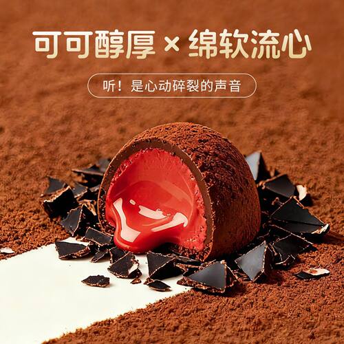 蜡笔小新联名零食夹心黑松露形巧克力礼盒装圣诞糖果年货代可可脂