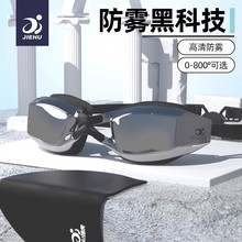 泳镜男款高清防雾防水近视带度数专业潜水游泳眼镜女泳帽装备套装