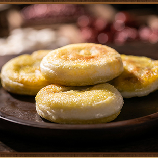 野葱豆沙粑贵州特产糯米包子带馅夹心糍粑年糕油炸粑麻糍烤糍粑