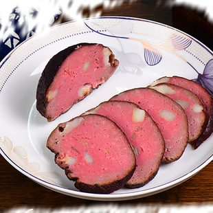 贵州特产血豆腐正宗农家柴火烟熏猪血丸子豆腐贵州猪血粑豆腐圆子