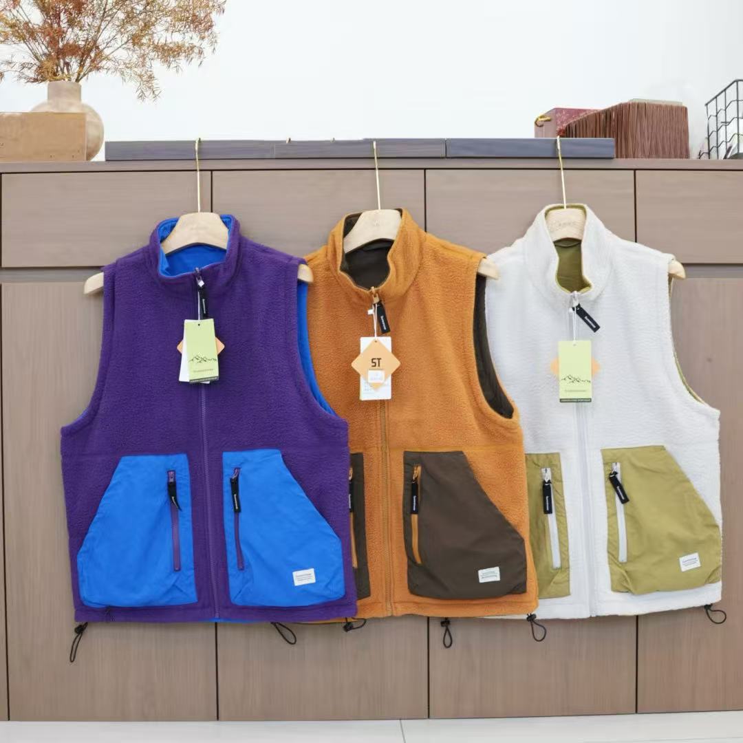 常规拉链时尚同款宽松型立领