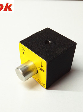 PDOK磁力座磁性底座PD-104迷你磁力底座17KG吸力按钮开关式小磁铁