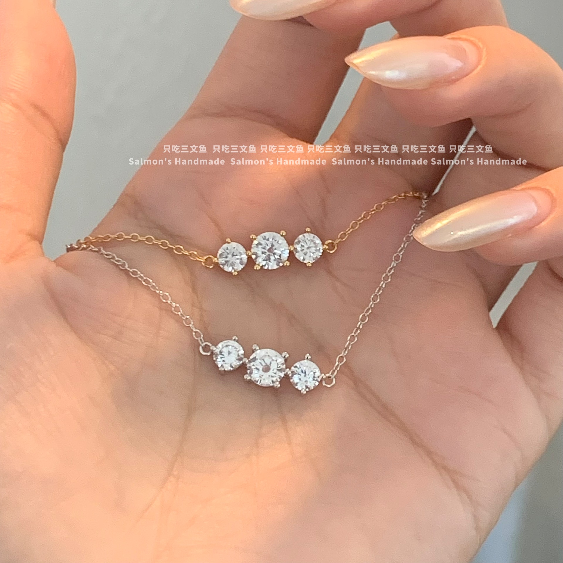 三颗钻5a爆闪锆石长期主义单品