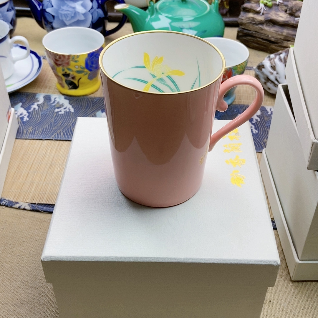新款！福利出！香兰社粉釉兰花马克杯 带盒 特价,餐饮具,茶杯,淘宝优惠券,粉丝福利购,淘宝优惠卷