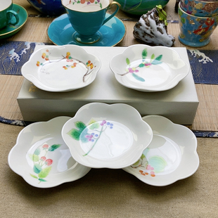 稀有款！高品！福利出！香兰社四季果系列甜品盘 五只带盒