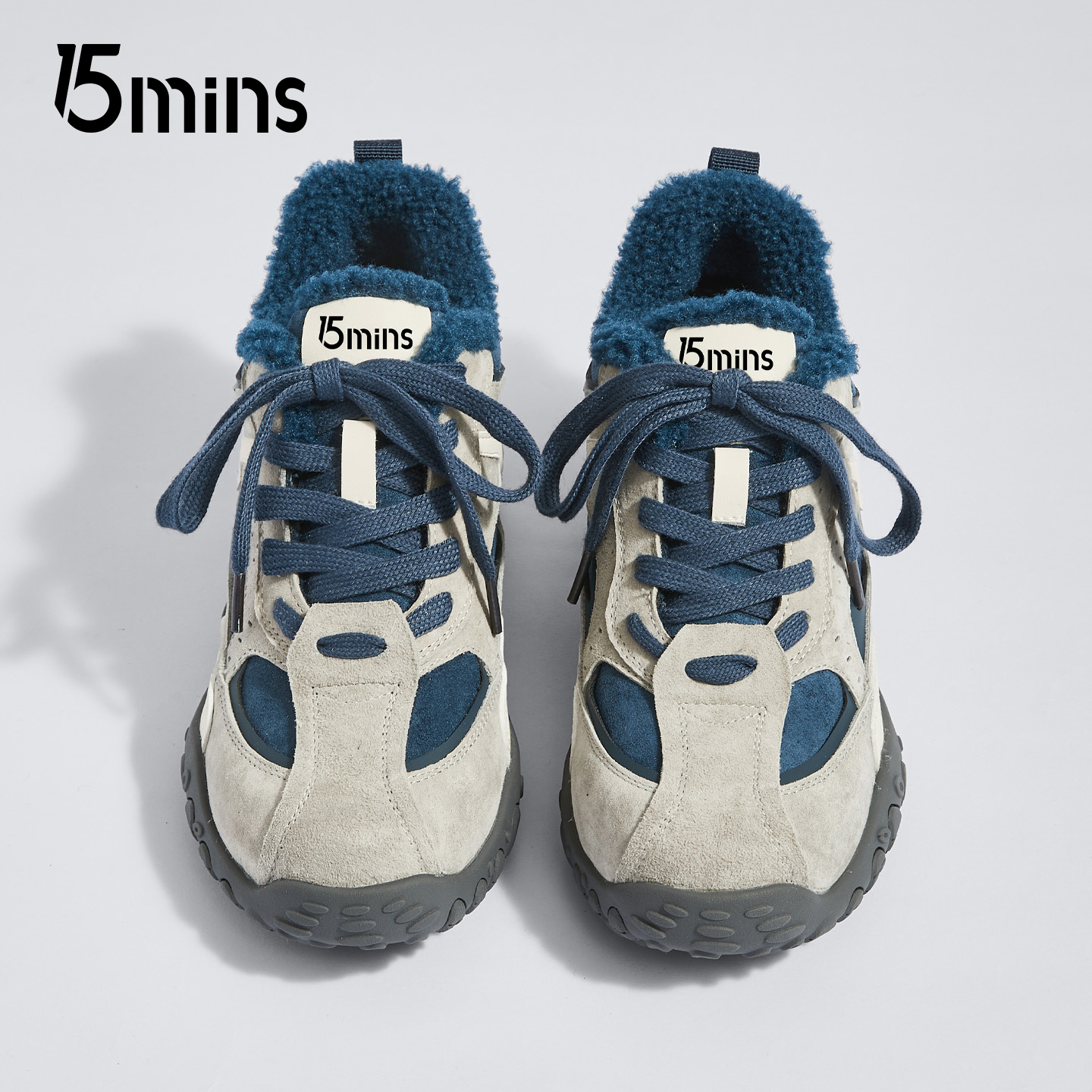 15mins加绒德训鞋女棉鞋