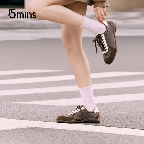 15mins加绒舒适板鞋女款德训鞋子