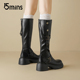 爆款 15mins厚底长筒骑士靴女2026春季 新款 高筒不过膝显瘦骑士靴子