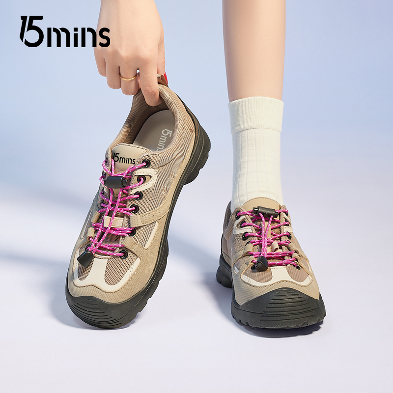 15mins复古工装鞋女2025夏季