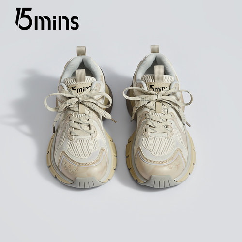 15mins时尚显脚小老爹鞋女2025秋