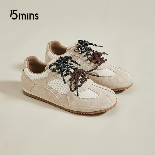 15mins复古平底德训鞋