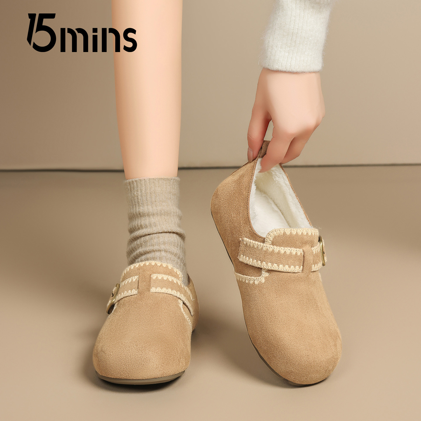 15mins全包勃肯鞋女2025新款