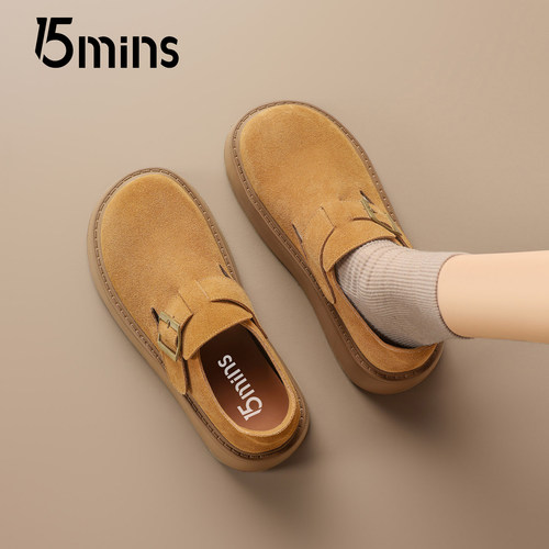 15mins韩版勃肯鞋女2025秋冬