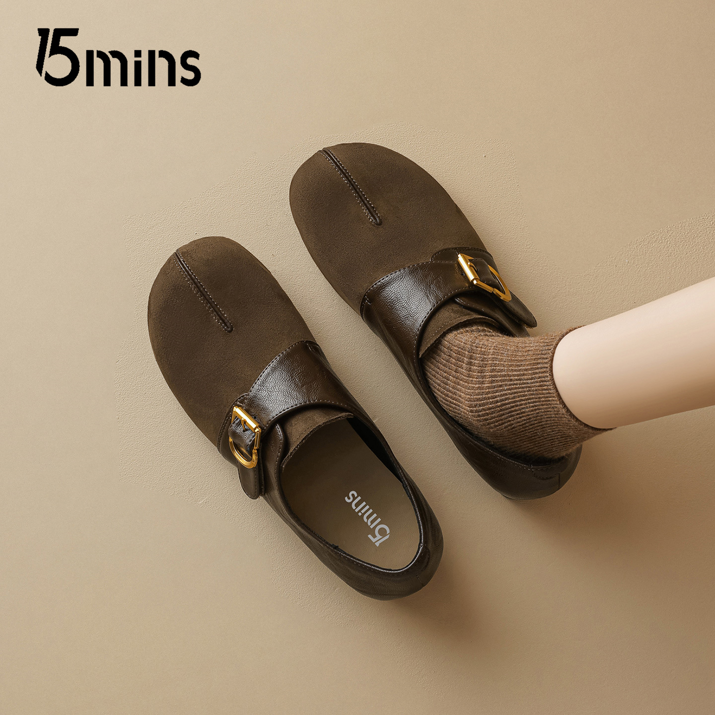 15mins复古勃肯鞋女款2025秋冬