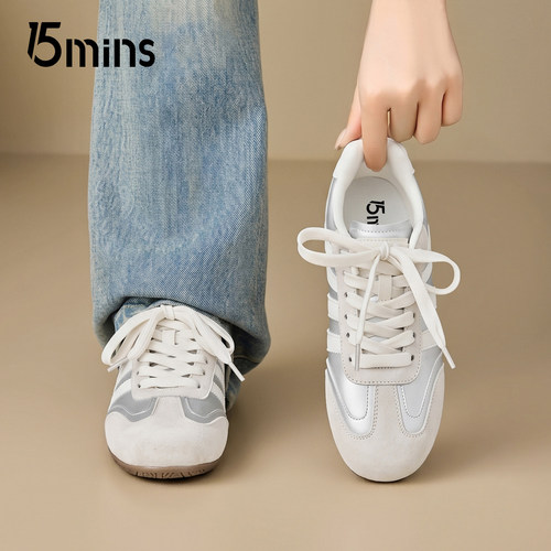 15mins芭蕾风复古德训鞋女款