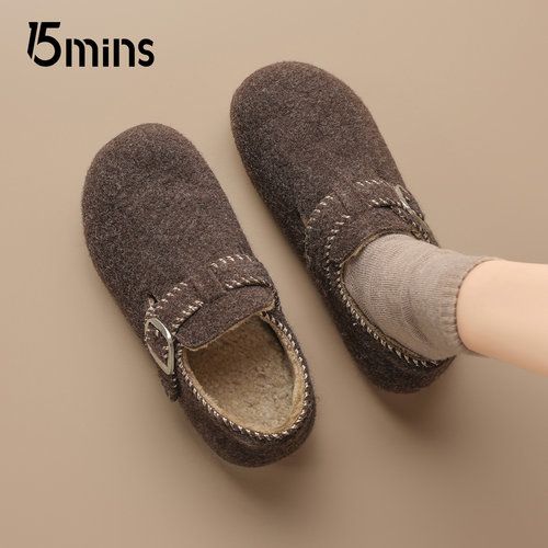 15min加绒保暖毛茸茸棉鞋