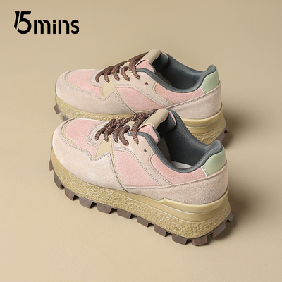 15mins芭蕾风德训鞋女2025新款