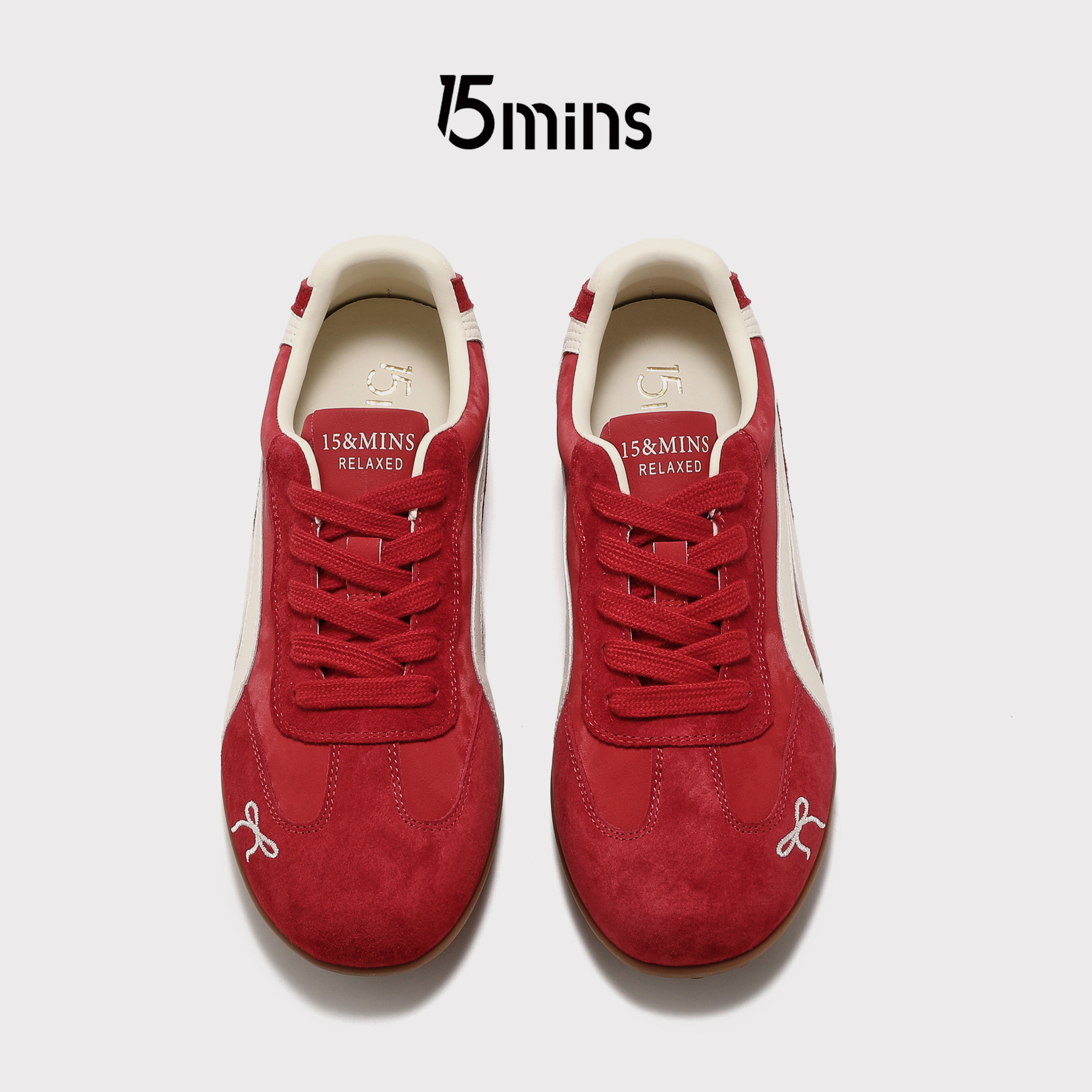 15mins官方旗舰店拼接休闲女鞋