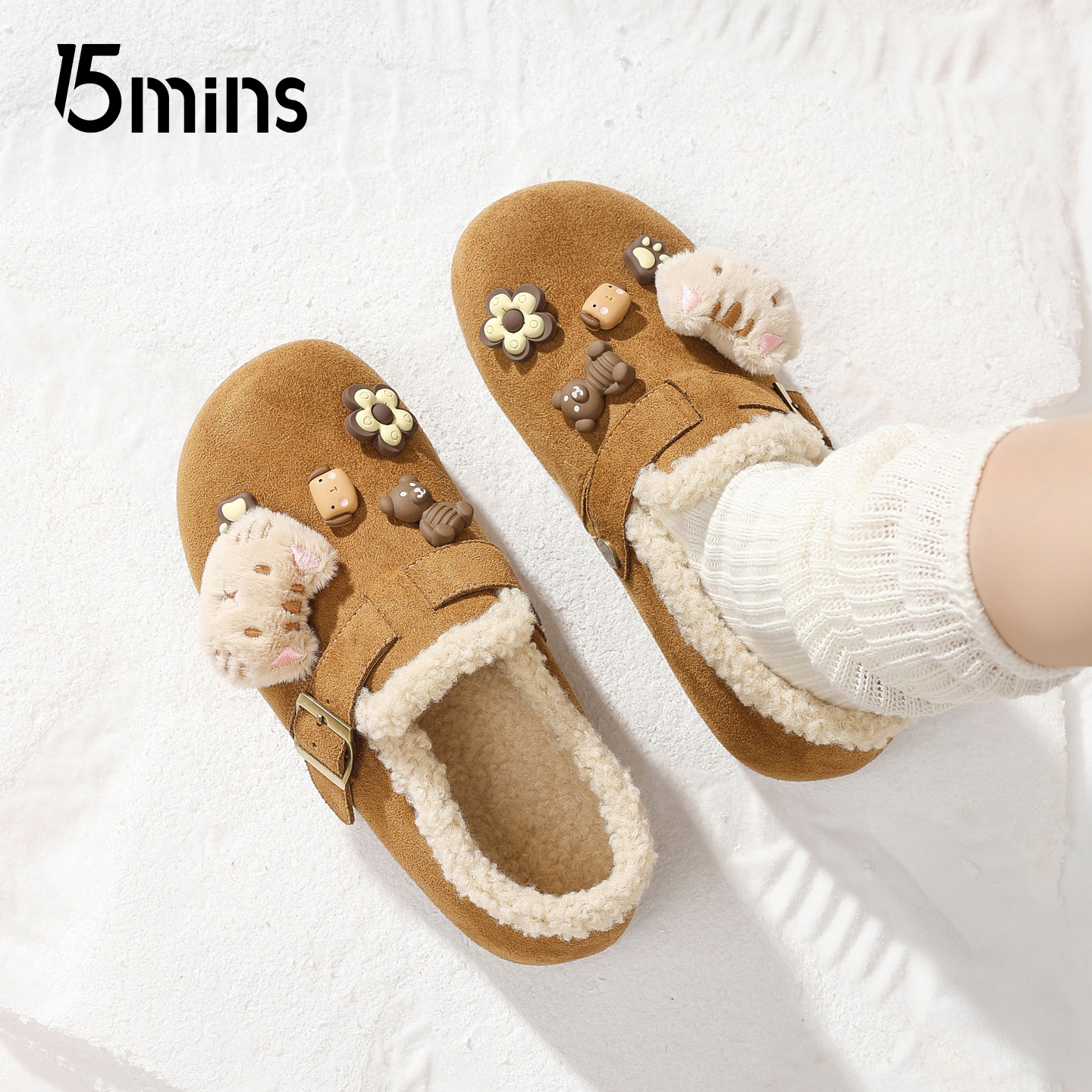 15mins全包可爱勃肯鞋女