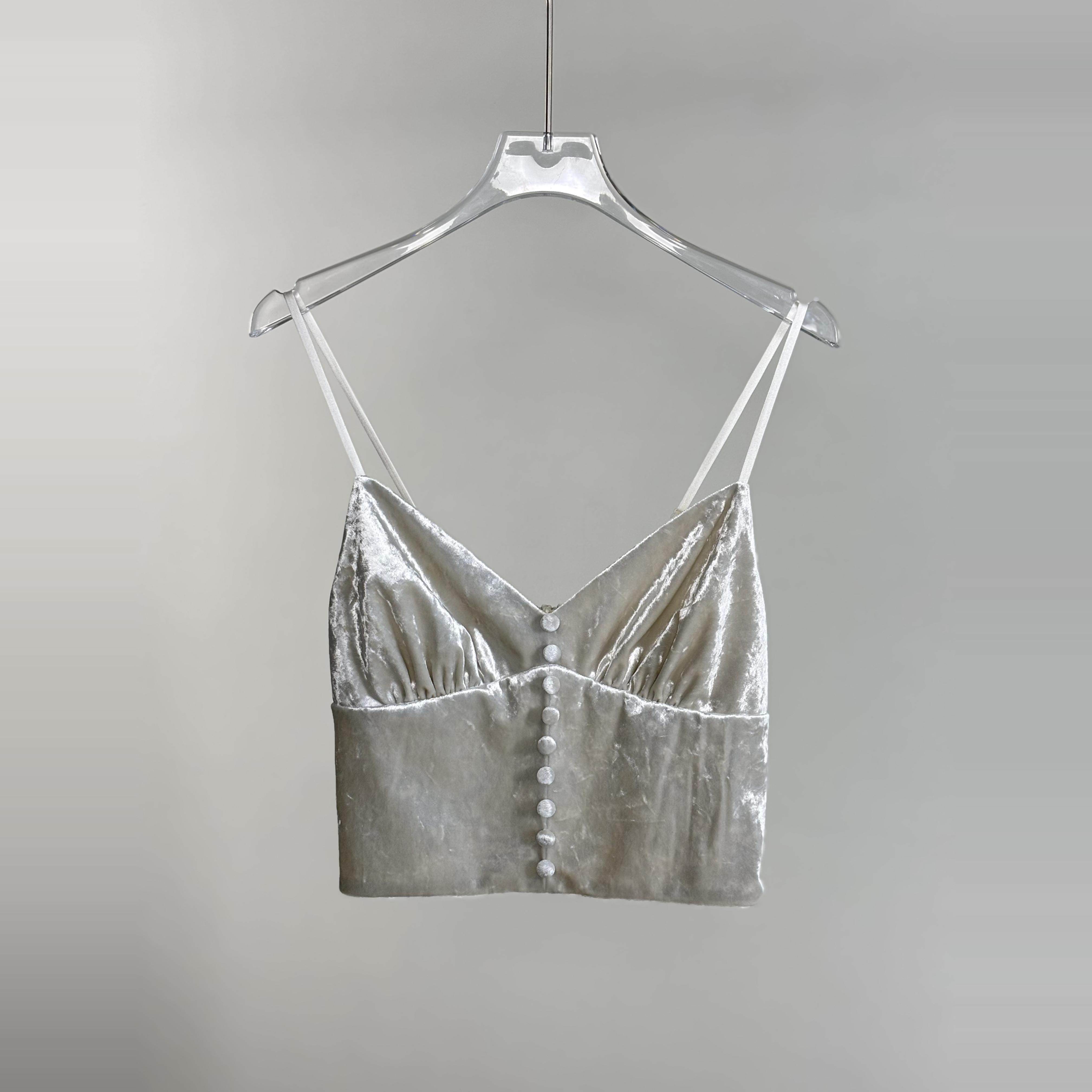 SHEDO | 真丝丝绒吊带 进口钻石绒背心吊带内搭打底外穿无袖上衣