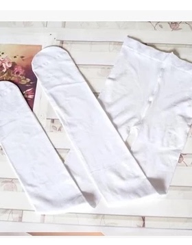 白色舞蹈丝袜天鹅绒连裤袜不起球加裆考级舞蹈袜  女童百搭打底裤