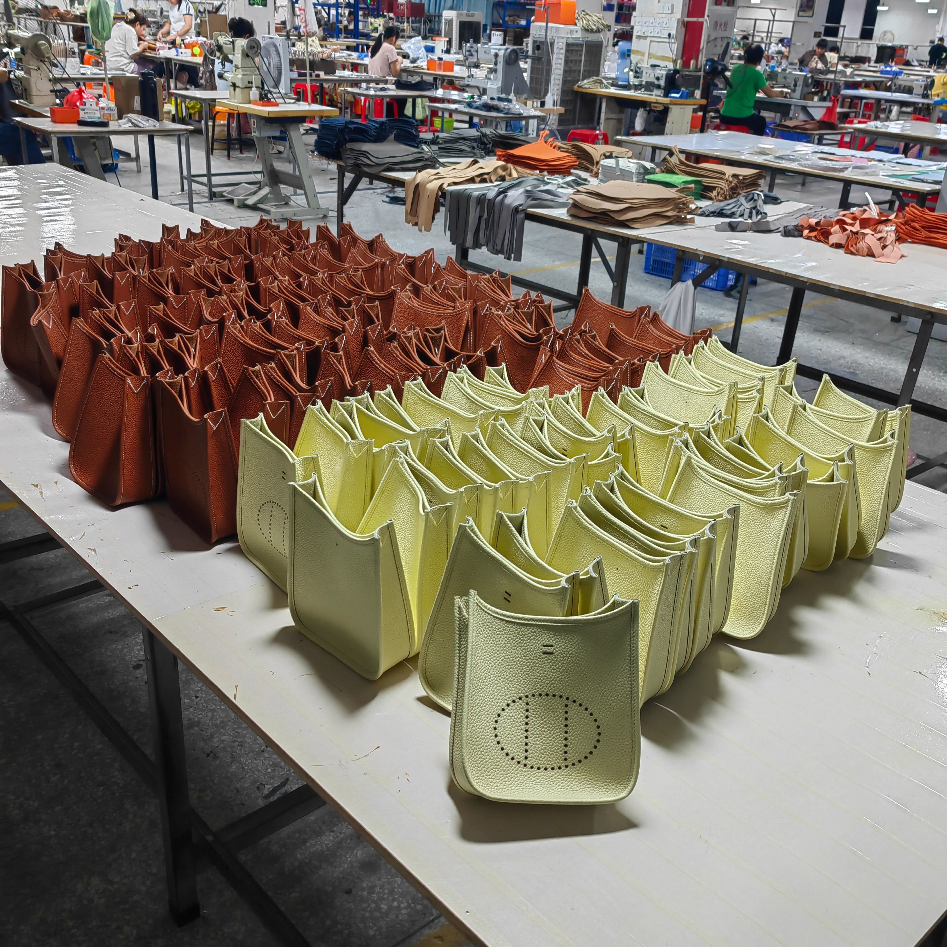 伊芙琳包女真皮16cm进口TC皮头层牛皮花园包半手缝拉线高端定制款