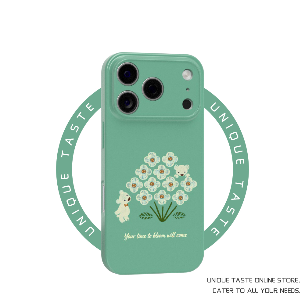 绽放时刻终会到来适用iPhone17promax新款苹果手机保护软壳16个性创意15小米14小众ins风插画华为小米荣耀女