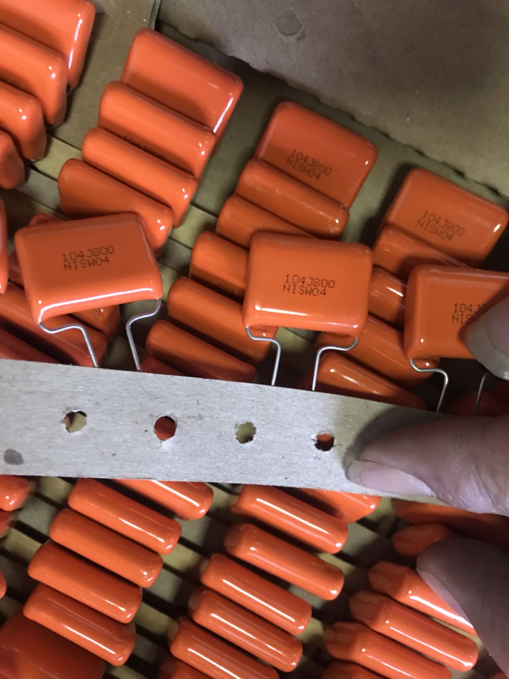 NIS日精CBB电容 104J 800V  原装 104J 0.1uF100NF 800V 脚距20MM