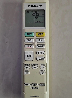 适用大金空调遥控器 ARC480A19 A32 A36 ARC480A4 A3 A2 A1 英文