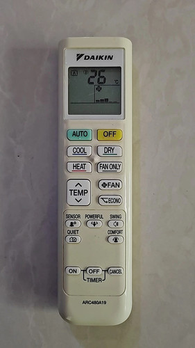 适用大金空调遥控器 ARC480A19 A32 A36 ARC480A4 A3 A2 A1 英文