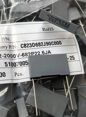 法拉安规电容 MMKP82 682J 2000V 6.8NF 2000V 脚距22MM 全新原装