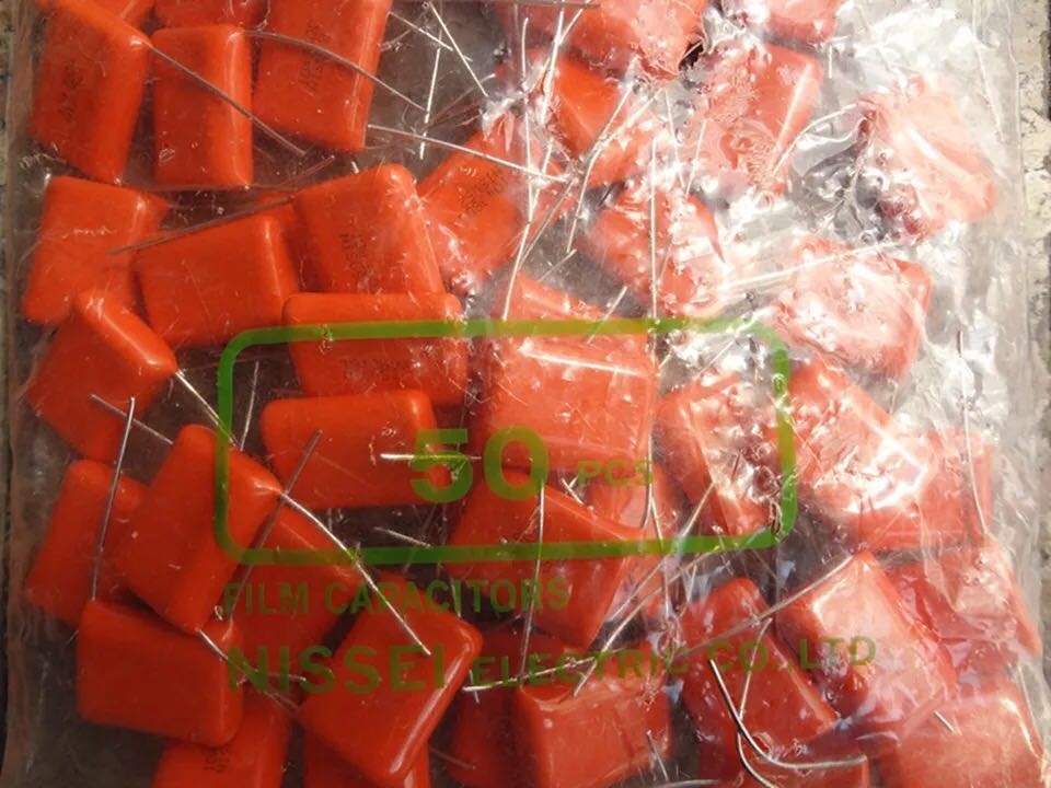 NIS日精CBB电容 104J 800V 脚距20MM 原装 104J 0.1uF100NF 800V