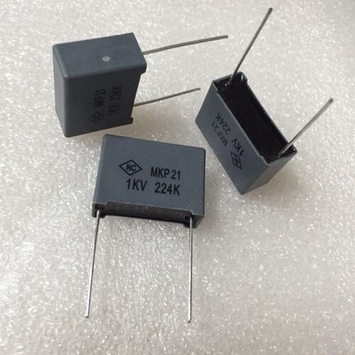 安规电容 224K 1000V MKP21 224K 1000V 224K 0.22uF 1KV脚距22MM
