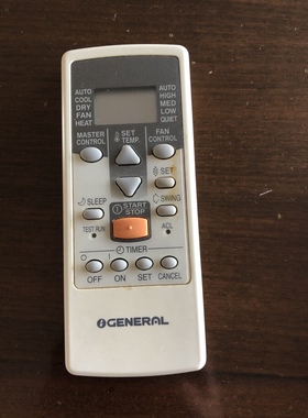 富士通珍宝将军空调遥控器冷气机型号ASQG12LLCA KFR-35G/BPL通用